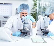 Laboratory methods for identifying parasites in the body